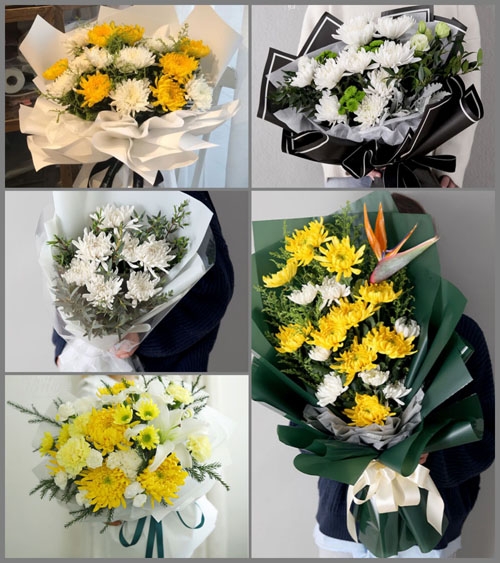 贵州毕节市威宁县金钟镇新营村白事花束代送